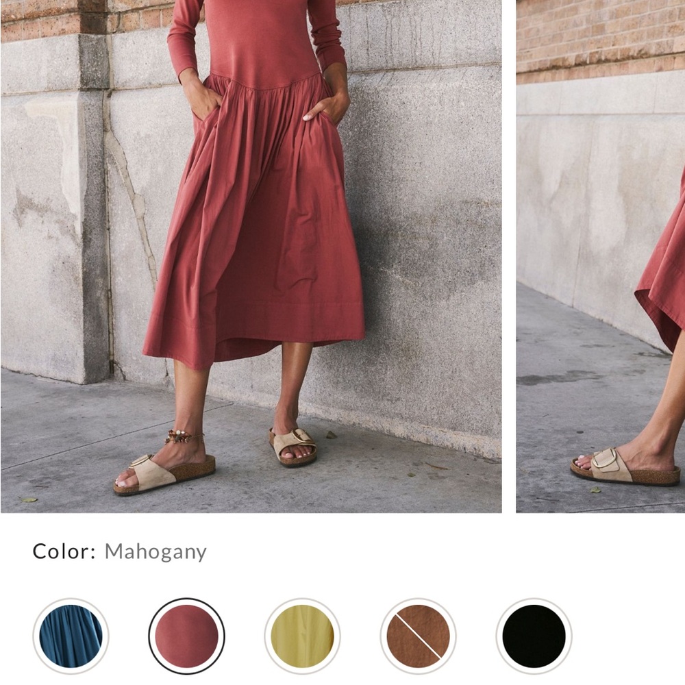 Aelia drop waist midi
